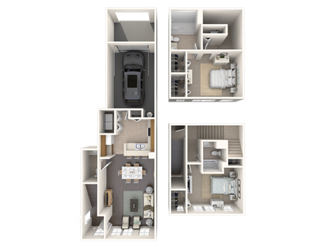 Gardenia Floor Plan at Floresta, Jupiter