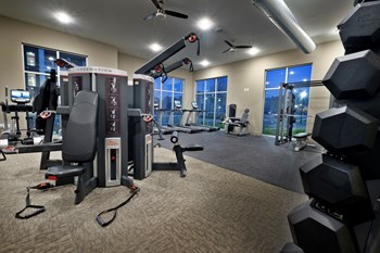 Fitness Center Fitness center | Lofts at Zebulon - Photo Gallery 5