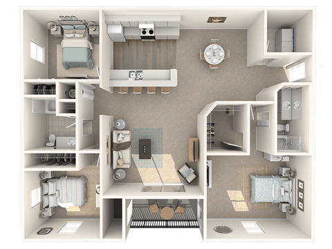 Hawthorn Floor Plan at Monterra at Bonita Springs, Bonita Springs, FL, 34135