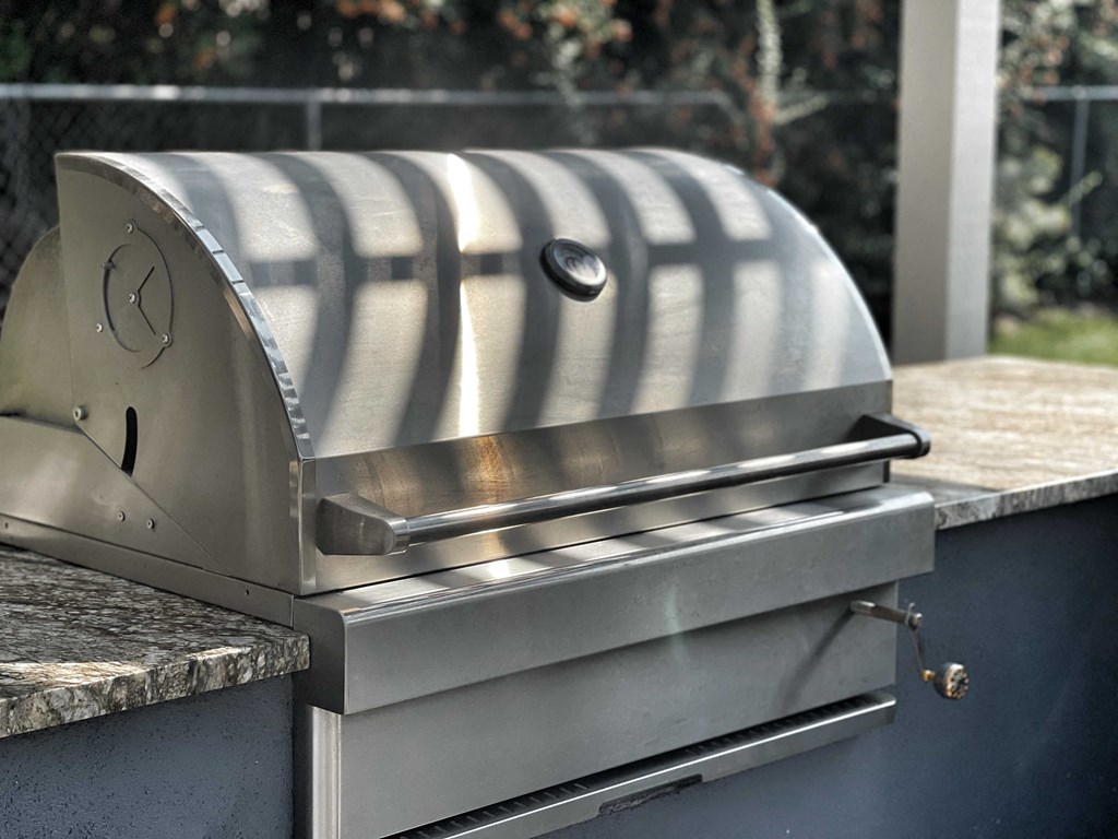 a bbq grill sitting on top of a counter at 2300 West Apartments, Nevada