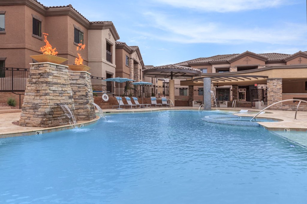 Resort style swimming pool at The Canyons at Linda Vista Trail, Oro Valley, Arizona