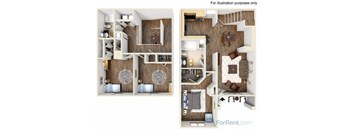 Kensington Floor Plan at Ballantrae Apartments, Florida, 32771