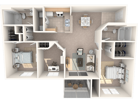 Lee Floor Plan at Promenade at Reflection Lakes, Florida