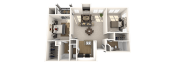 Louvre / Prado Floor Plan at Museo, Austin, 78759