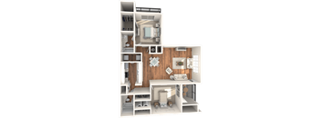 Magnolia Floor Plan at Lakes at Suntree, Melbourne, 32940
