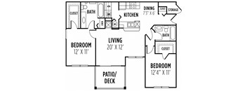 The Magnolia Floor Plan  at Bella Vista on Park, Florida, 33563