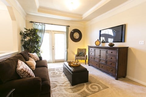 Living room at The Park at Monterey Oaks, Austin, 78749