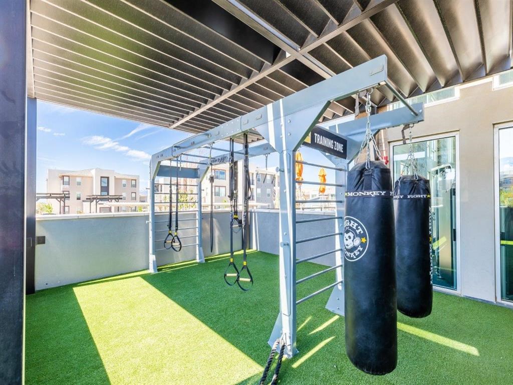 Outdoor boxing area at Lumina at Spanish Springs, Sparks, NV