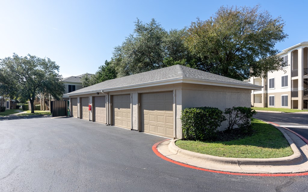 Garage parking at Northland at the Arboretum, Austin, TX