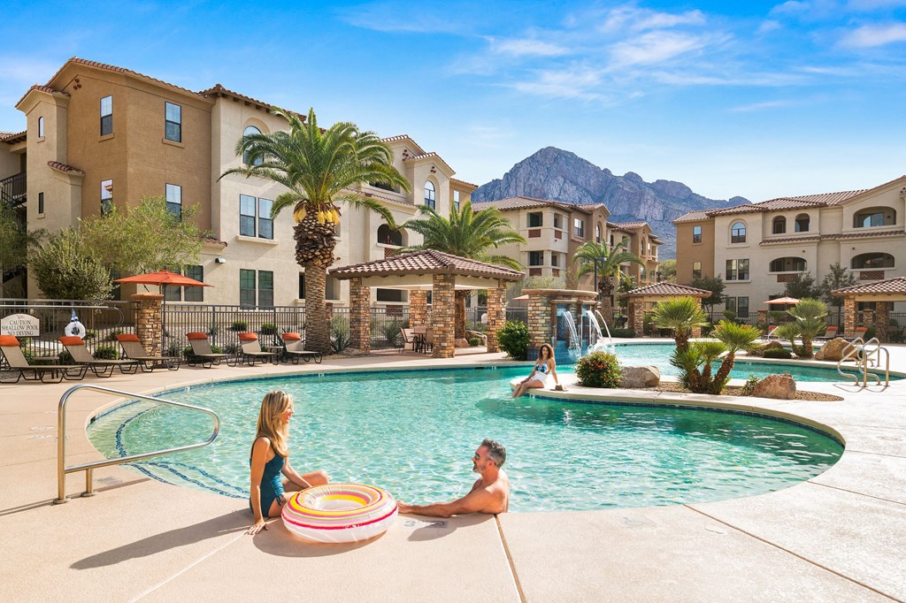 Resort style swimming pool at Villas at San Dorado, Oro Valley