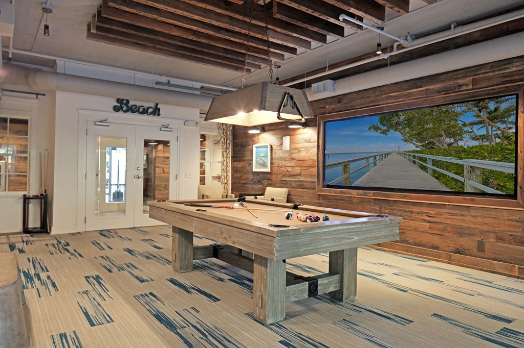 Billiard table at The Standard, South Carolina, 29412