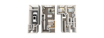 Oleander Floor Plan at Floresta, Jupiter, 33458
