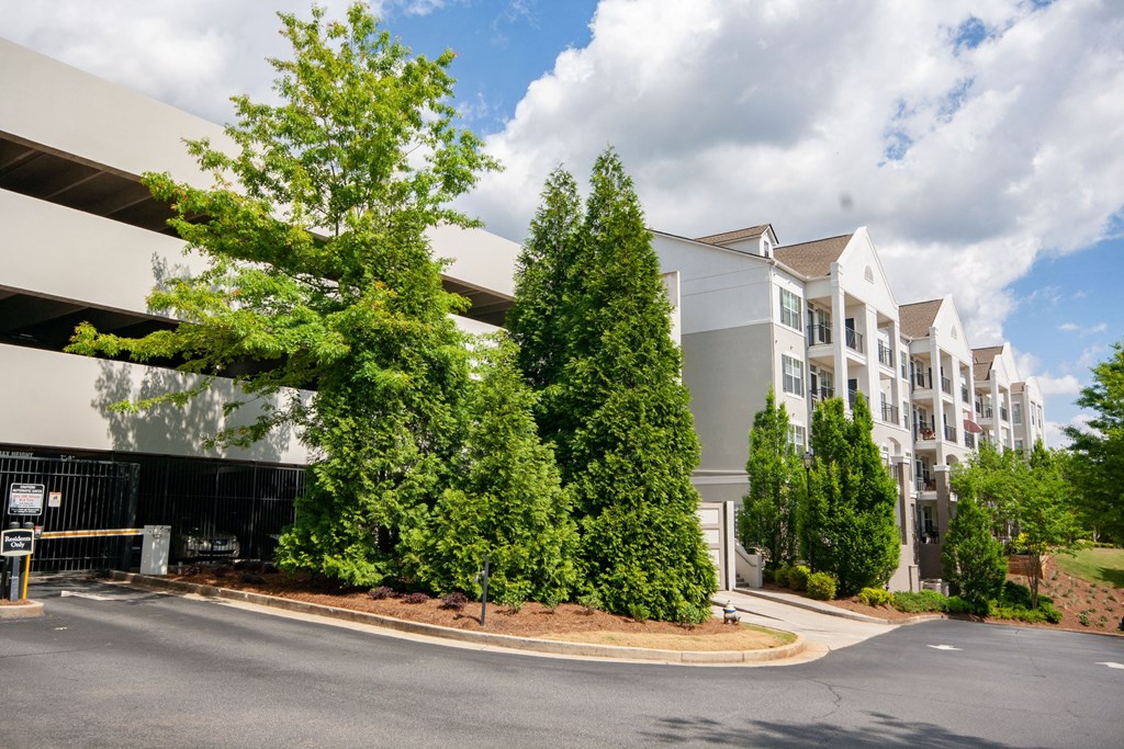 Apartment homes with parking at Emblem Alpharetta, Alpharetta, Georgia