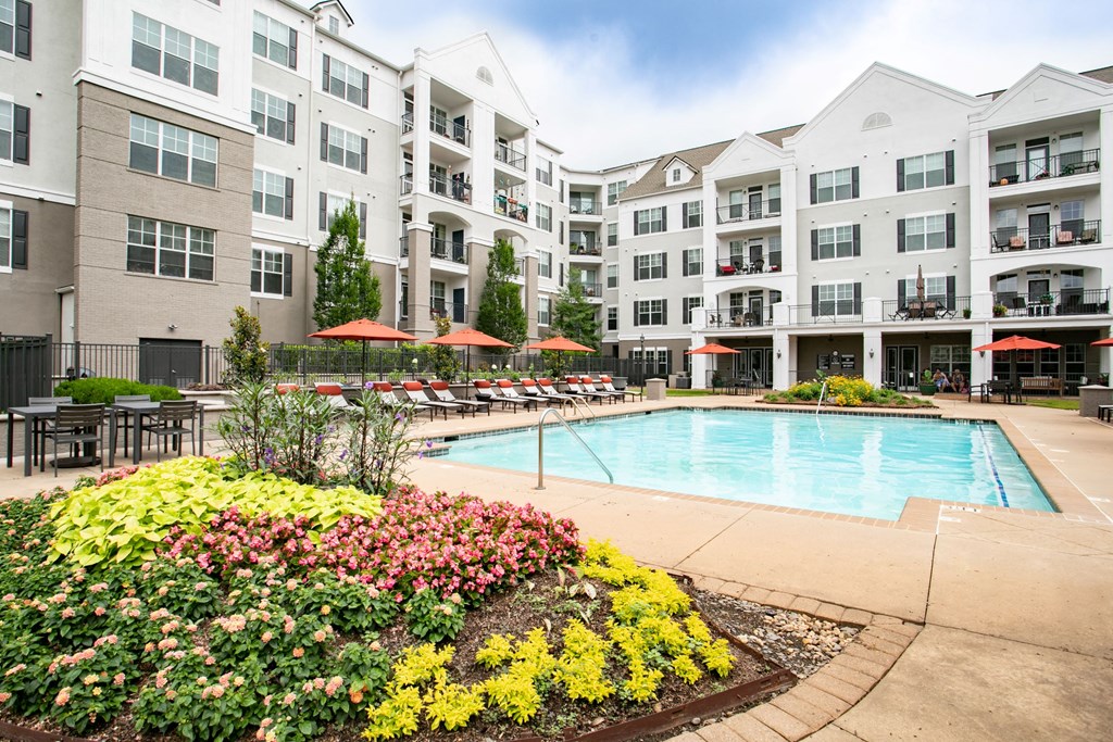 Community pool at Emblem Alpharetta, Alpharetta, GA