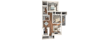 Peachtree Floor Plan at Lakes at Suntree, Melbourne, FL, 32940