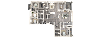 Penthouse Floor Plan at Paramount on Lake Eola, Orlando, FL, 32801