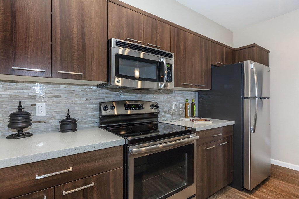 Kitchen with stainless steel appliances at The Canyons at Linda Vista Trail, Arizona, 85704