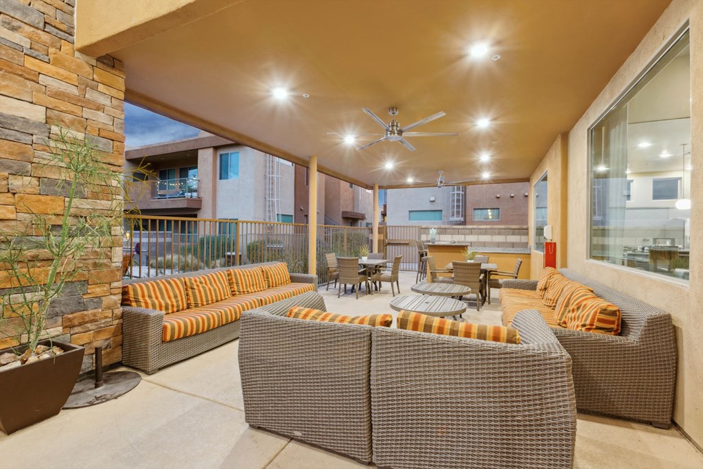 Outdoor Patio Seatin at Pima Canyon, Tucson, 85704