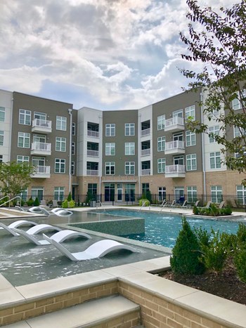 Pool Pool with tanning ledge | Lofts at Zebulon - Photo Gallery 2