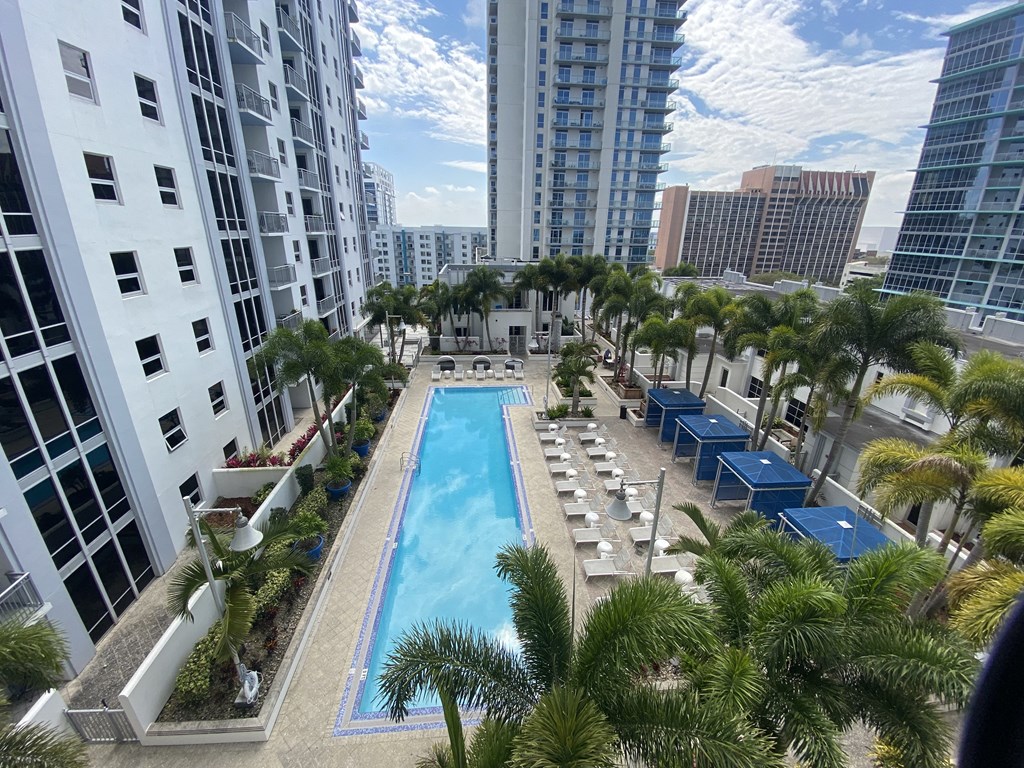Pool views  at Paramount on Lake Eola, Orlando, FL