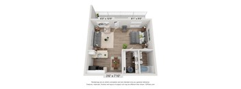 Armory studio floor plan  at Promontory, Arizona, 85704