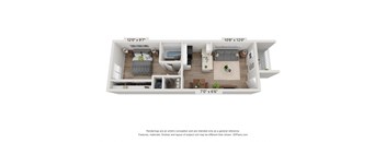 Dove one bedroom floor plan at Promontory, Arizona, 85704