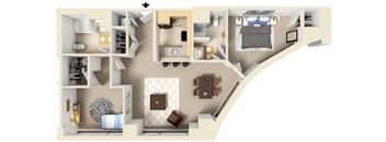 The Elliot Floor Plan at Residences at Manchester Place, Manchester, New Hampshire