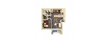 A1 Floor Plan at River Stone Ranch, Austin, Texas