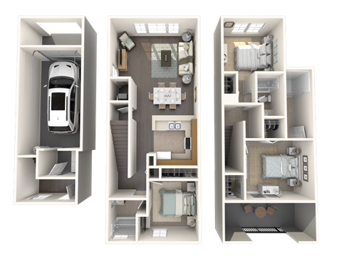 Sandalwood Floor Plan at Floresta, Jupiter, Florida