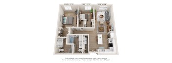 G Floor Plan at SoRoc On Maine, Minnesota