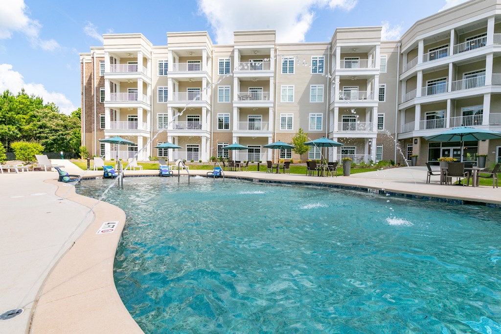 Shimmering swimming pool   at The Station at River Crossing, Macon, GA, 31210