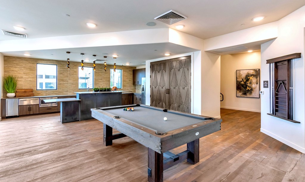 Indoor Lounge with Pool Tableat Homestead Talking Glass, Prescott Valley Arizona