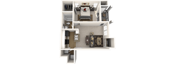 Tate / Metropolitan Floor Plan  at Museo, Austin, TX