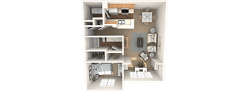 The Aspen Floor Plan at Grandeville on Saxon, Orange City, FL