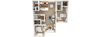 The Birch Floor Plan at Grandeville on Saxon, Orange City, Florida