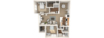 The Cypress Floor Plan at Grandeville on Saxon, Orange City