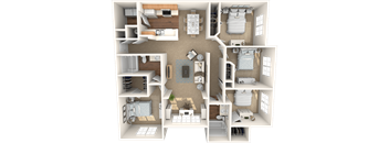 The Elm Floor Plan at Grandeville on Saxon, Florida