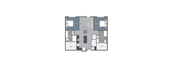 The Peachtree Floor Plan at Glenn Perimeter, Georgia, 30328