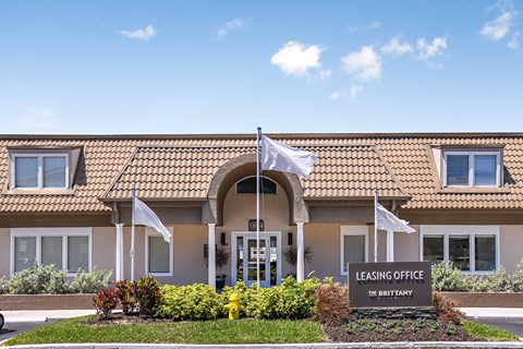 Leasing office entrance at The Brittany, Florida, 32903