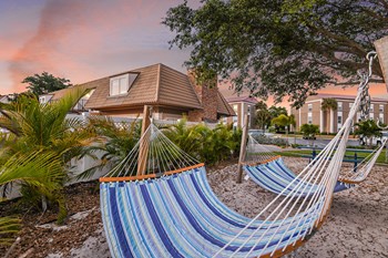 Take time to relax in the hammocks by the pool | The Brittany - Photo Gallery 36