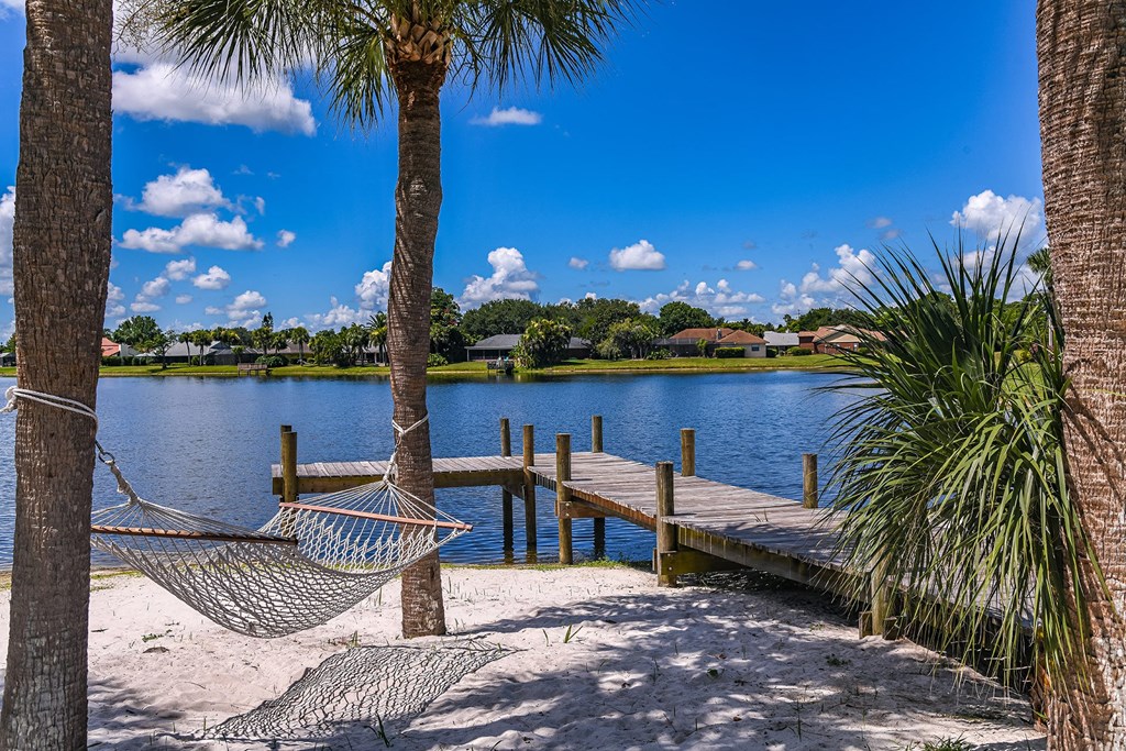 Hammock by the lakeside at Lakes at Suntree, Melbourne, FL