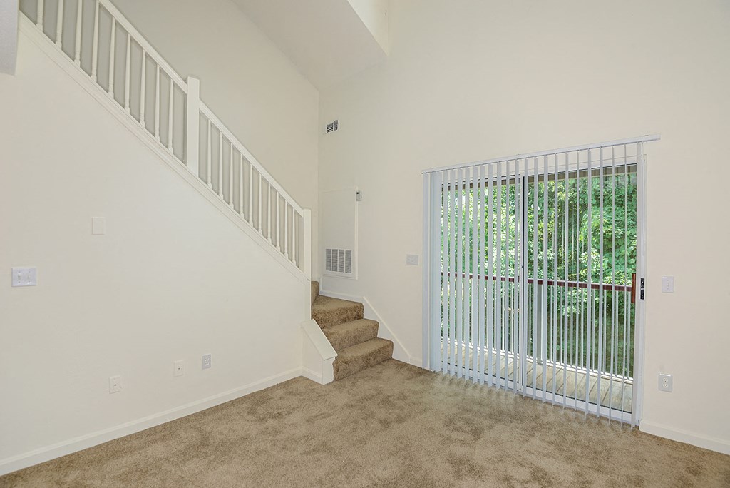 Living Room at Residences at Westborough Station, Westborough, MA