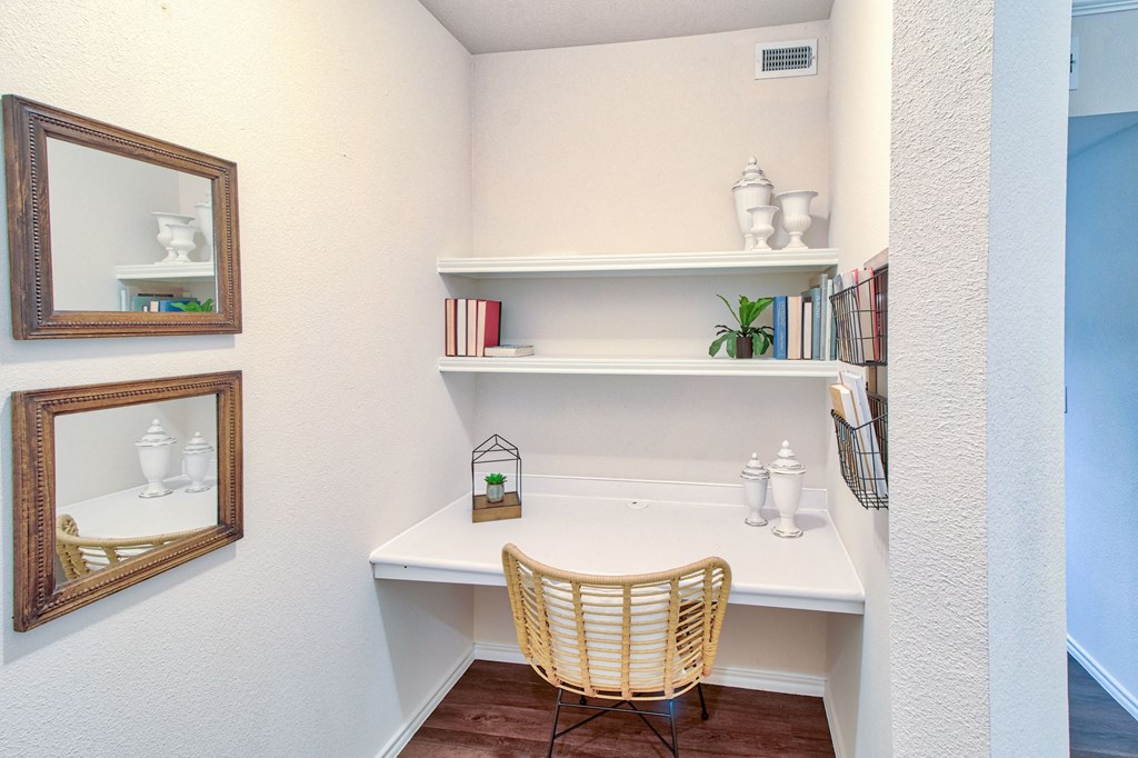 Nook for storage or workspace at The Lodge at Lakeline Village, Texas, 78613