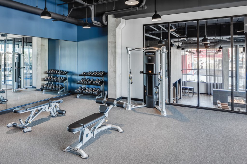 the fitness center  at Maven on Broadway, Rochester, 55904