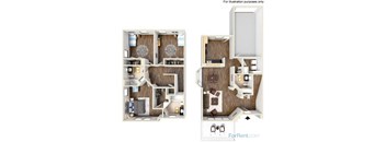 Windsor w/ Garage Floor Plan at Ballantrae Apartments, Sanford, FL, 32771