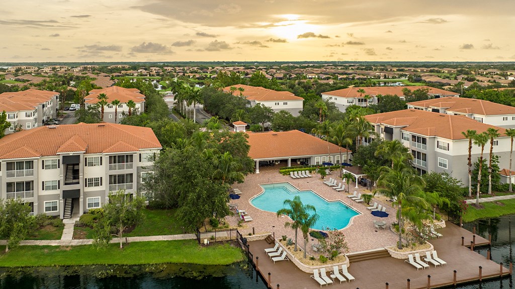 Sundeck and pool area at Yacht Club, Bradenton, FL, 34212