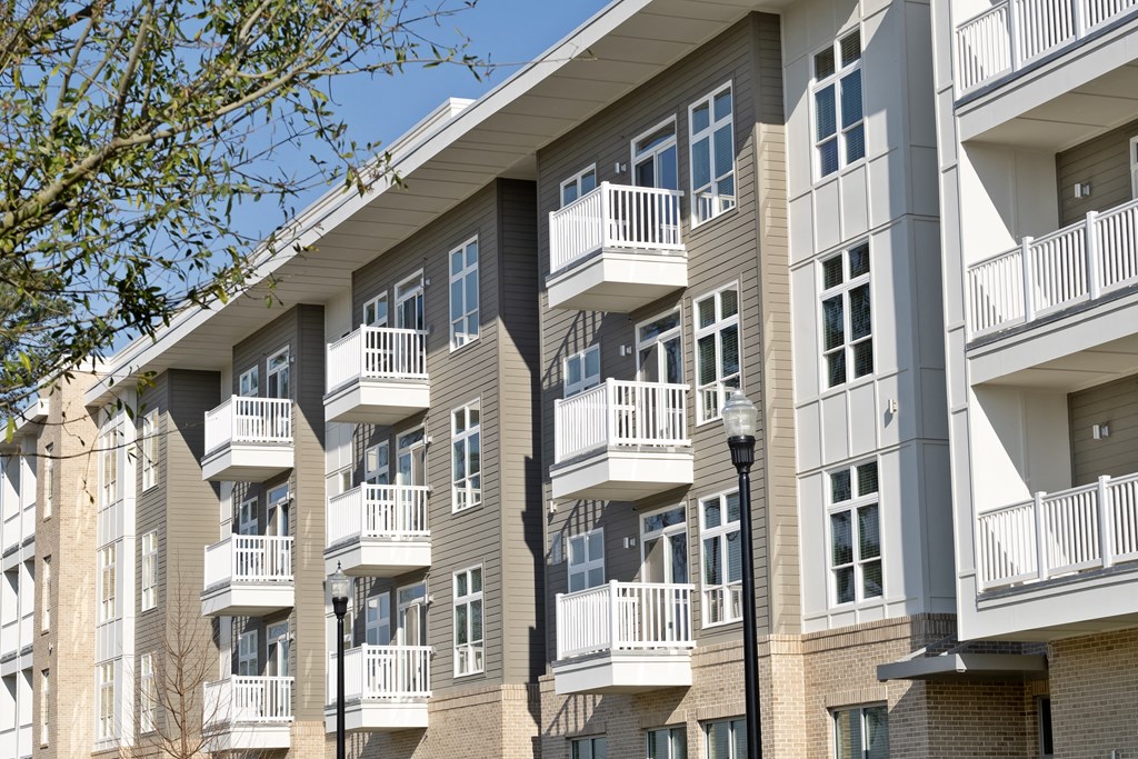 Private balconies at Lofts at Zebulon, Macon, GA
