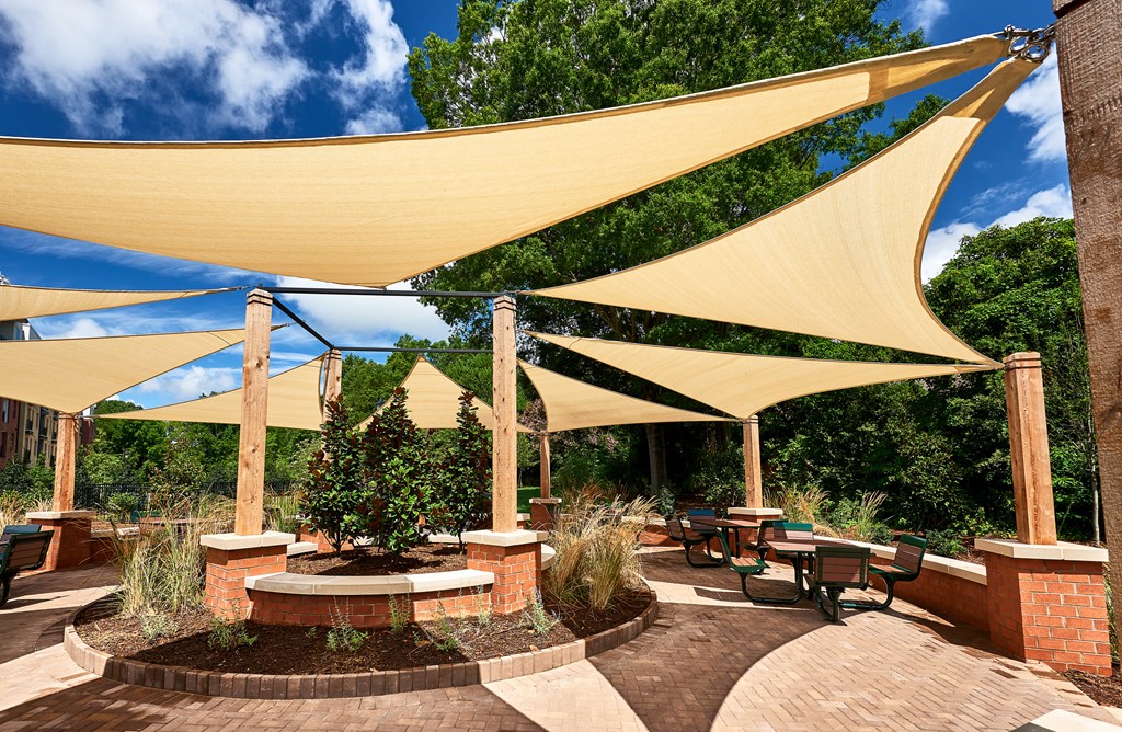 Covered patio at Inspire, Charlotte, North Carolina