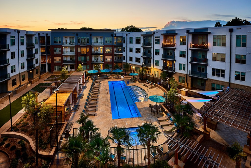 Aerial view of community at Inspire, North Carolina, 28211 