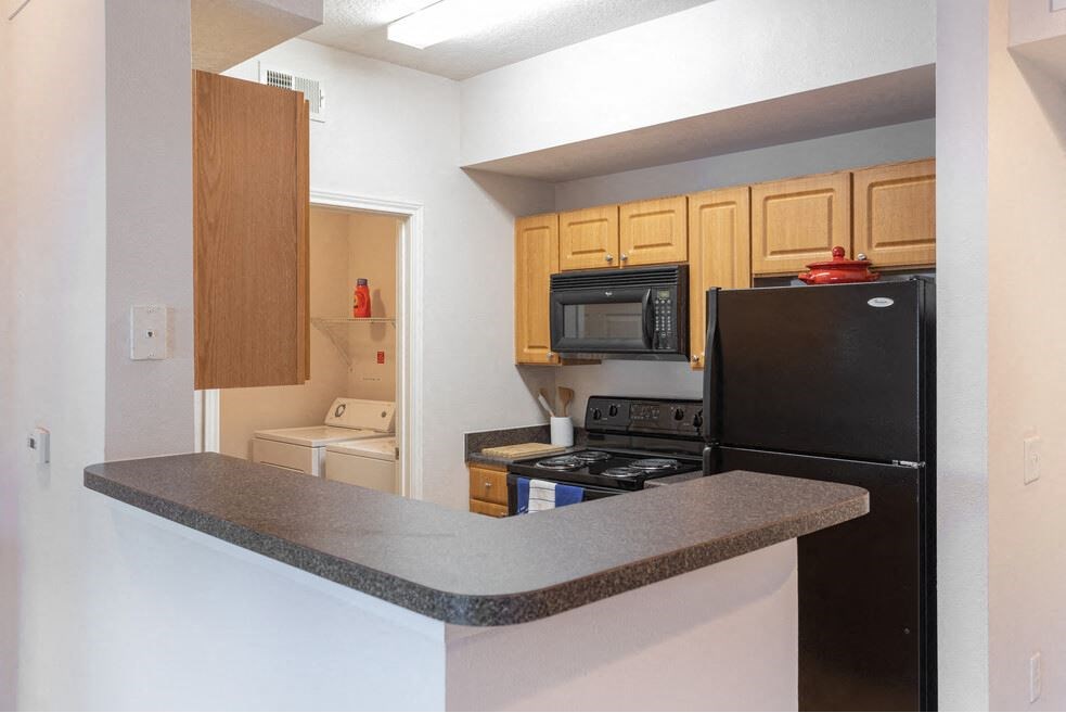 Updated Kitchen With Black Appliances at Cypress Legends, Fort Myers, 33905